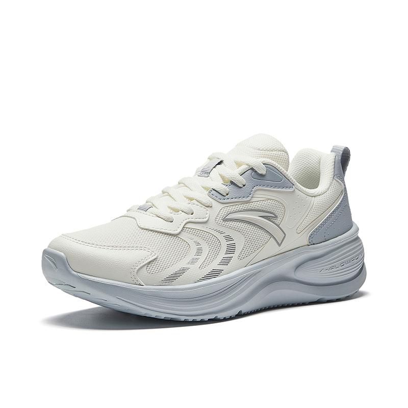 Anta Fly Fast Mesh Lightweight Height Increasing Low Top Running Shoes Women Sneakers White Blue 922525554F-2