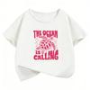 The Ocean Is Calling Sea Turtle Graphic Design T Shirts Manga Kids Children's T-shirt Boys Girls Summer Spring Casual Top Tee