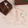 5 Stück/Set Mit Vintage-Blumen- und Quastendesigns Handgefertigte Hanfu-Haaraccessoires Elegante Klassische Kopfbedeckung