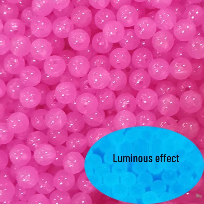 Bunte leuchtende Harzperlen für Angelzubehör & Schmuck - Fluoreszierende Halskettenhaken & Zubehör