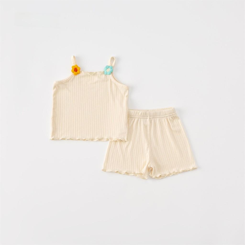 Toddler Girl Twopiece Summer Outfit With Cotton Blend For Warm Weather