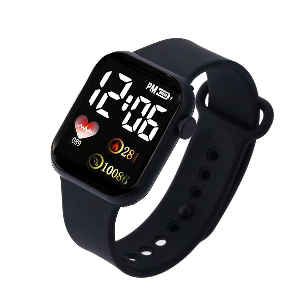 Hot-selling Love Model, Small Square Couple Children's Watch, Sports LED Electronic Watch, Student Electronic Watch