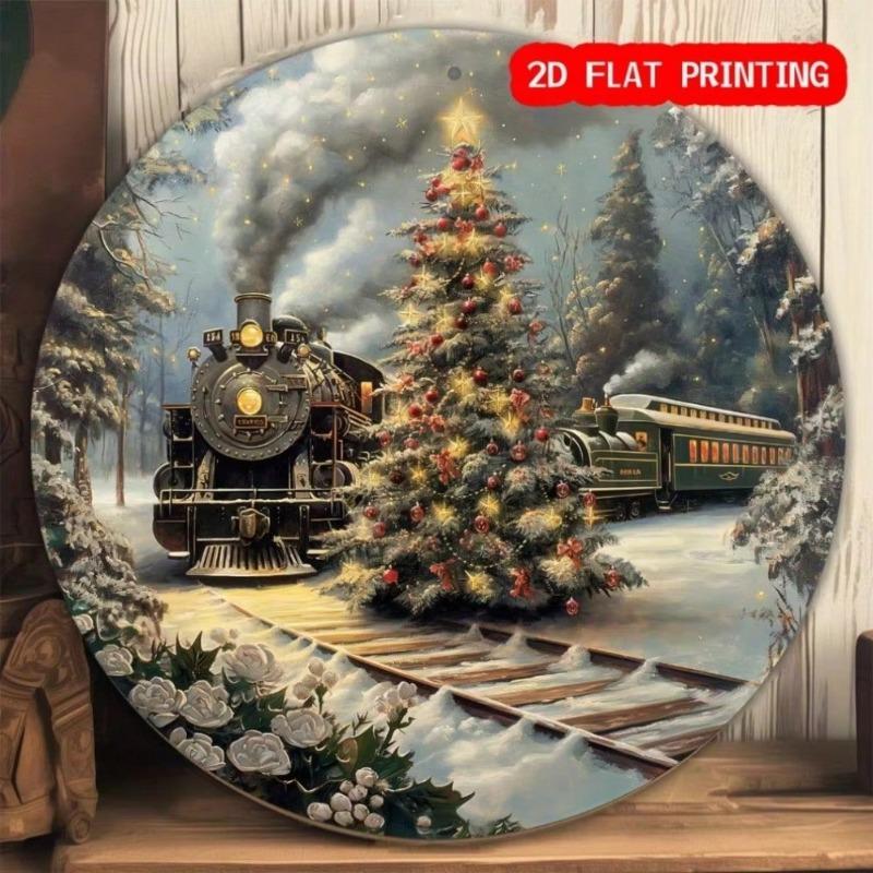 Polar Express Metal Tin Sign Christmas Train Wall Art Home Bar Cafe Decor