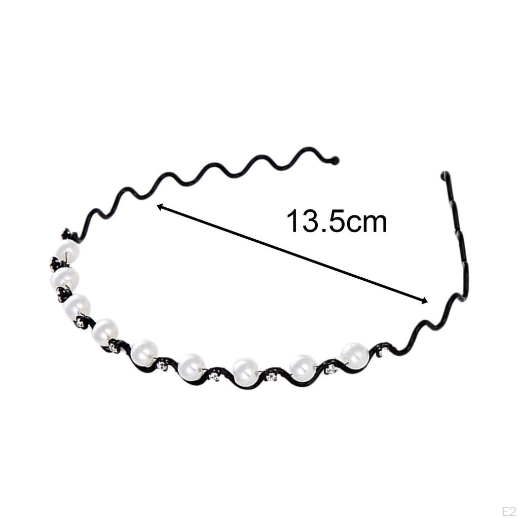 Hair Hoop Costume Accessories Adjustable Rhinestone Headband Band for Bridal Party