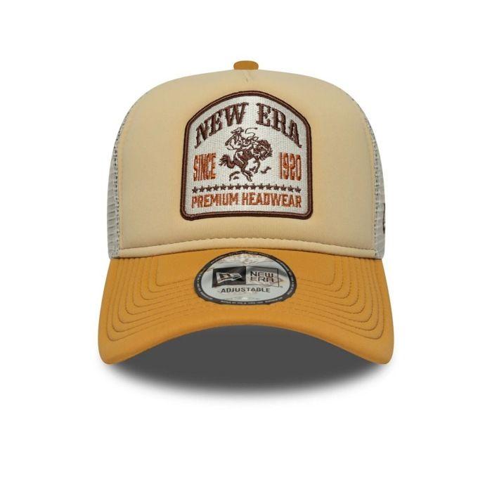 Vêtements New Era Modèle New Era Graphic Patch Cream 9forty A-frame Trucker Adjustable Ca - Coleur Brun Clair
