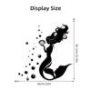 Black Bay Mermaid Silhouette Wall Stickers for Girls Room Children Room Decoration Wall Art Bedroom Decor for Living Room