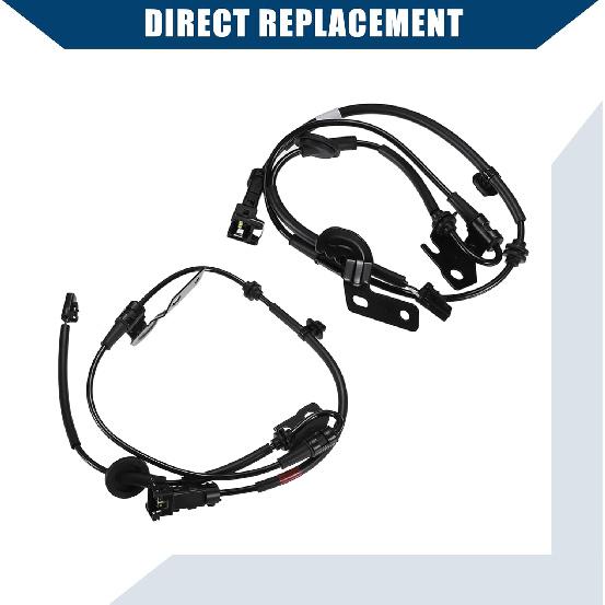No.59910-C1000 / Wheel Anti-Lock Brakes Sensor Cable for Hyundai Sonata 2015-2019 / ABS Wheel Speed Sensor Aadpter/Durable/Rubber / 2 Pcs/Black