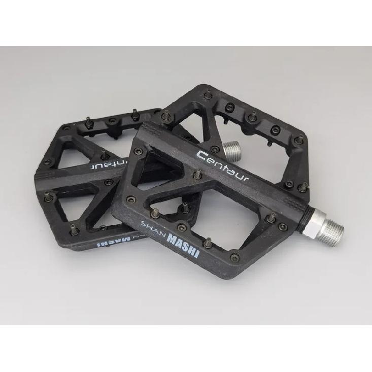 Bicycle bmx / Durable mtb bike pedals, Bicycle DH mountain bike pedals , 112*85mm Platform , Anti-slip nails Replaceable