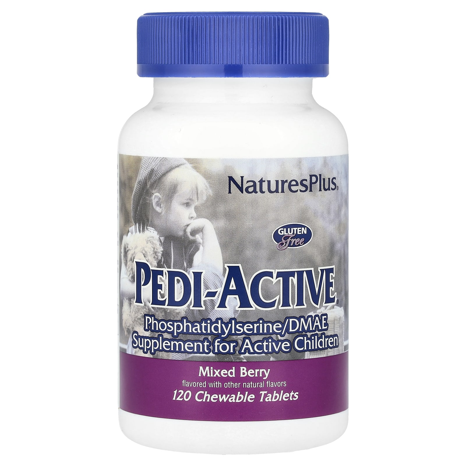 

NaturesPlus, Pedi-Active®, Mixed Berry, 120 Chewable Tablets