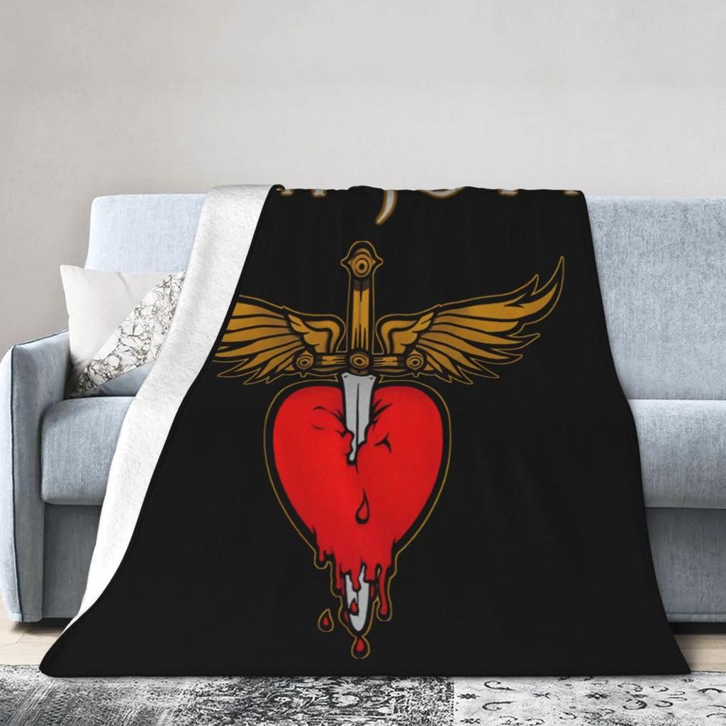 American Rock Band Blanket Home Flannel Blanket Sofa Blanket Gift Small Blanket