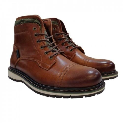 Firetrap Boys Aubin Mess Quilted Leather Stitch Detail Ankle Boots