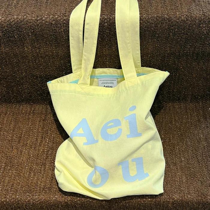 Aeiou Logo Bag (Cotton 100%) Lemonade