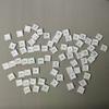 70Key Chocfox CFX Ultra Thin PBT Keycaps, Black White Transparent, Suitable for Kailh Choc V1 Mechanical Keyboard