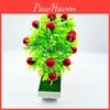 Plastics Simulate Cherries Artificial Potted Plants With Pot For Home Decoration