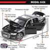 1:32 A6l S400l Legierungsmodell Spielzeug Diecast Auto Vorderradlenkung Türen öffnen Sound Licht Rückzugfahrzeug Heimdekoration Geschenk