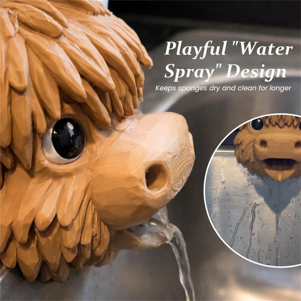 Cow-Shaped Kitchen Sponge Holder