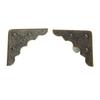 50 Stück Eisen Metall Eckenschutz Retro Vintage Langlebige Eckschützer Hohe Härte Mit Schrauben Möbel Schützer