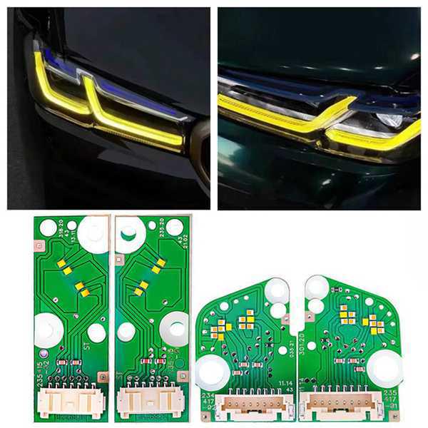 Metal Grille Trim for BMW 5 Series (G30, G31, F90) - Colors as Pictured.