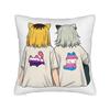 Y-Yanineko Anime Pillowcase Printing Polyester Cushion Cover Decorations Chainsmoker Cats Throw Pillow Case Cover