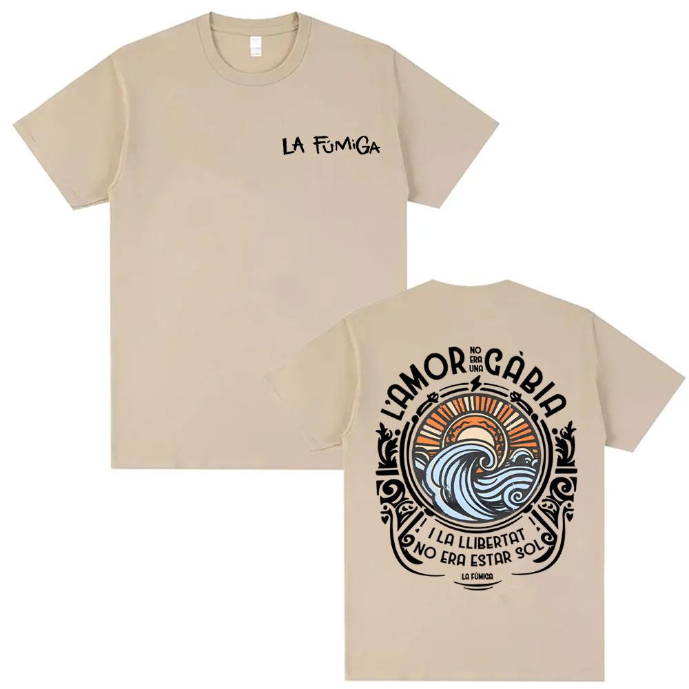 

Band La Fumiga Llibertat Album Merch Tshirts for Men Women Harajuku Gothic Summer T Shirt High Quality Comfort pure Cotton Top 4XL