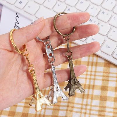 Fashion Eiffel Tower Bag Pendant Vintage Paris Keyring Simple France Tower Keychain  Couple