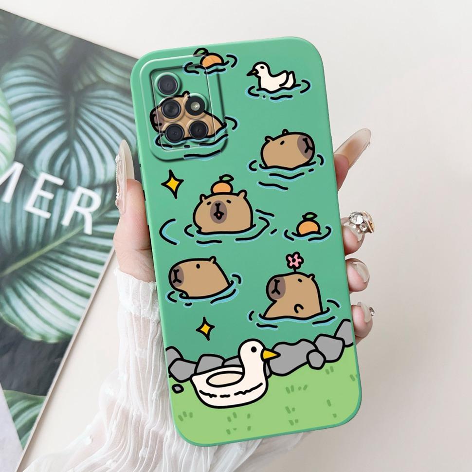 For Samsung Galaxy A71 Case Cute Panda Ultra Slim Soft TPU Back Cover Case For Samsung A71 A715F 4G Full Cellphone Phone Case