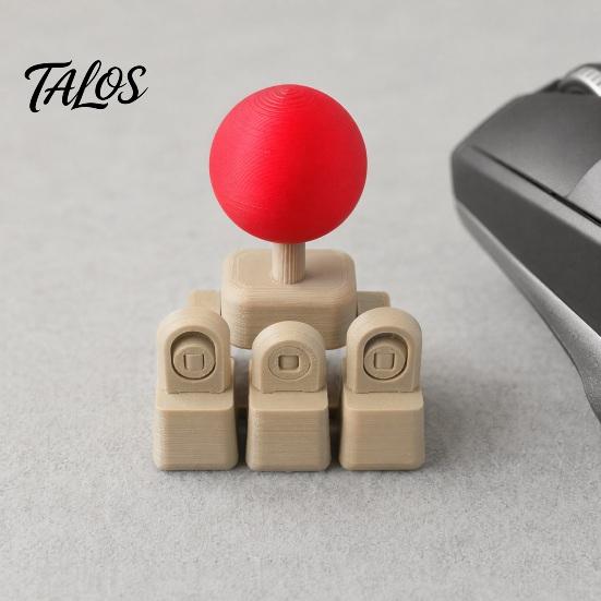 Arcade Fighting Stick Adapter Joystick Tastenkappe Tastaturaufsatz, WASD Richtungstasten Mod Retro für Spiel, 4-Wege Mechanischer Richtungscontroller