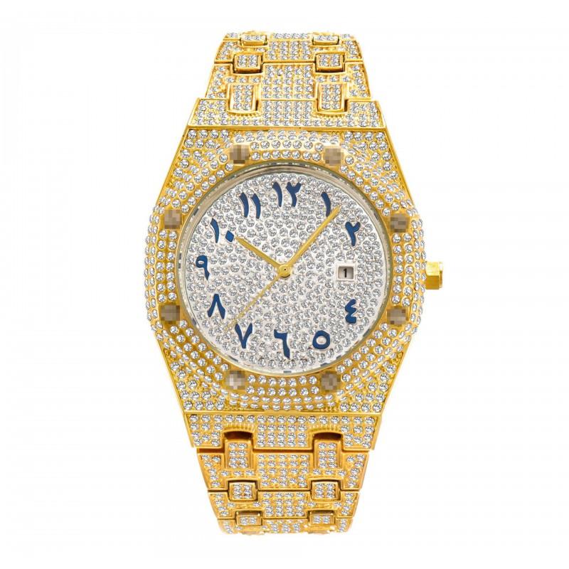 MISSFOX Mens Luxury Quartz Watch Dial Butterfly Clock Fashion Wristwatch Daily Wear