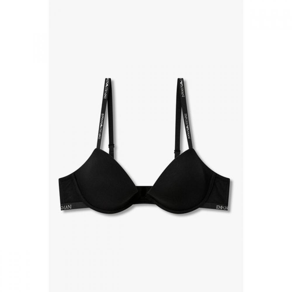 Emporio Armani Women S Removable puSh Up Bra Metallic Logo  086185520 75A