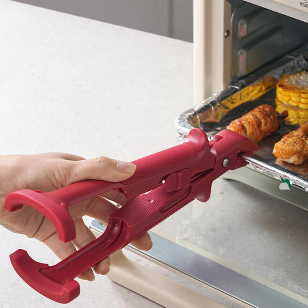 3-in-1 Anti-Scalding Bowl Clip Non-Slip Plate Steamed Dish Tongs Heat-Resistant Tray Lifter Holder Gripper Durable Kitchen Utensils