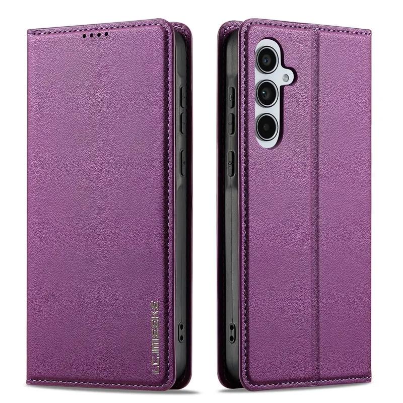 Magnetic Flip Leather Phone Case for Samsung Galaxy S25 Edge S24 FE S23 Plus S22 S21 Ultra A16 A36 A56 A15 A55 Wallet Card Cover