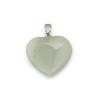 Herzförmiger Naturstein Anhänger Tigerauge Amethyst Jade Kristall Stein Charms Für DIY Exquisites Halsketten Schmuckzubehör