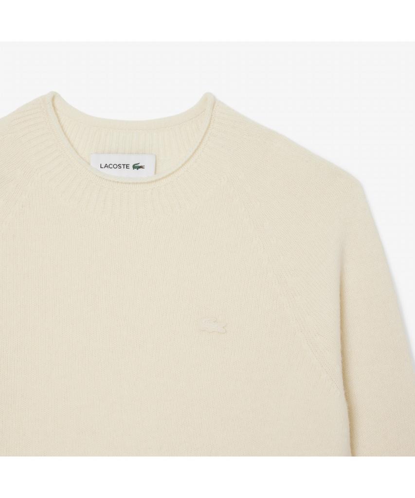 LACOSTE Women'S Carded Wool Crew Neck Sweater Af4160-55N Xfj