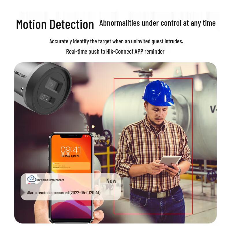 Hikvision 2MP Explosion-Proof Dual-Light Full-Color Surveillance Camera CN plug (adapter included)