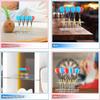 Clear Dart Holder Acrylic Angled Display 8 Capacity Storage Rack Acrylic Dart Stand for Family Friends Home Bar Game Room Office