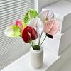Artificial Anthurium Flower 24.4 Inch Real Touch Fake Flower for DIY Wedding Bouquets Floral Arrangements Bridal Shower Party Centerpiece