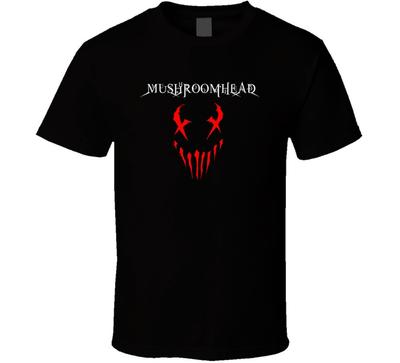 Nuova Maglietta Nera con Logo Testa di Fungo Mushroomhead
