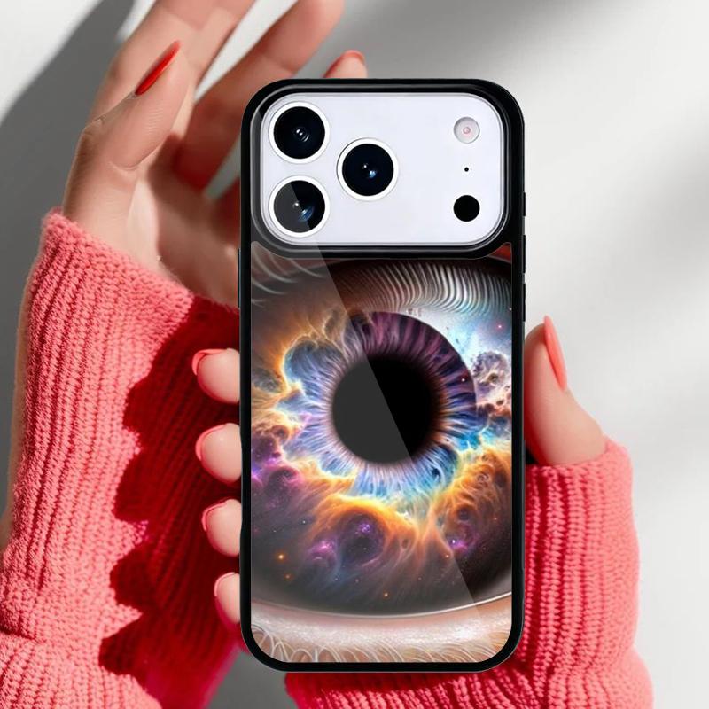 Eye Space Galaxy Mystery Art Phone Case for iPhone 17 16 15 14 13 Pro Max Back Cover for 12 11 Pro Coque