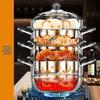 Customizable 304/316 Stainless Steel Multi-functional Food-Grade Thickened Steamer Basket and Pot