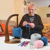 360° Rotation Spinner Wooden Yarn Holder Spinning Knitting Tools Crochet Holder Rotating Magnetic Thread Spool Wool Ball Winder