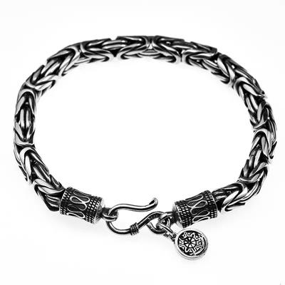 Real Silver Fish Scale Cross Bracelet Man Woman S925 Sterling Silver Chain &Link Bracelet Classical Cross Bracelet Jewelry Real