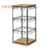 Earring Display Stand with 48 Hooks Earring Display Holder for Vendors 360 Degree All-Round Display Necklaces Bracelets Earring Card Organizer for