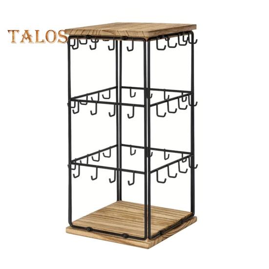 Earring Display Stand with 48 Hooks Earring Display Holder for Vendors 360 Degree All-Round Display Necklaces Bracelets Earring Card Organizer for