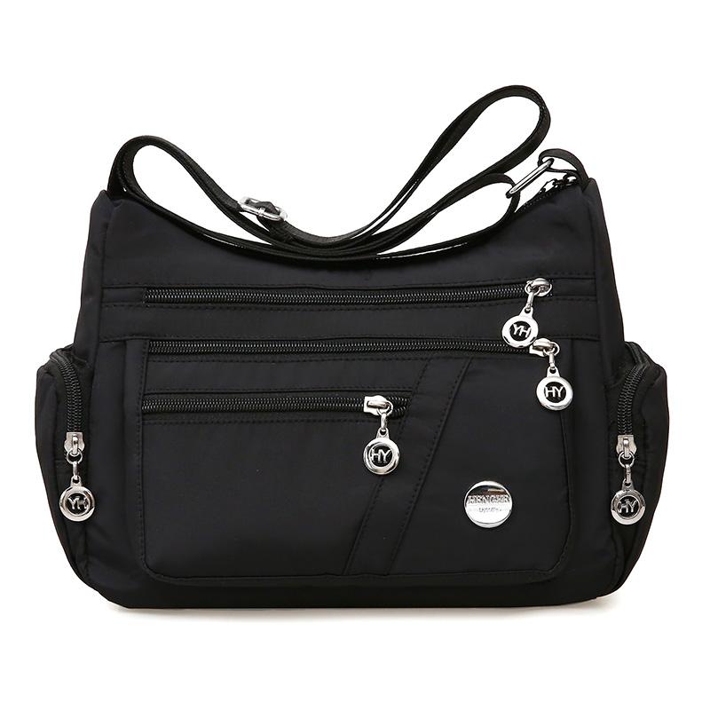Women's Cloth Bag Shoulder Bag Waterproof Nylon Cloth Women's Bag Japanese and Korean Shoulder Oblique Span Bag Casual Bag
