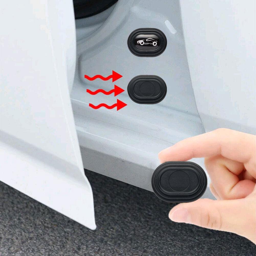 4PCS Anti-Noise Buffer Gasket - Car Door Soundproof Crash Protector, Universal Silicone Pad Car Anti-Collision Buffer Gasket