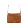 Saint Laurent Borsa a Spalla Mini Loulou Logo Trapuntata in Pelle con Patta Donna Cannella 678401-1U837-7761