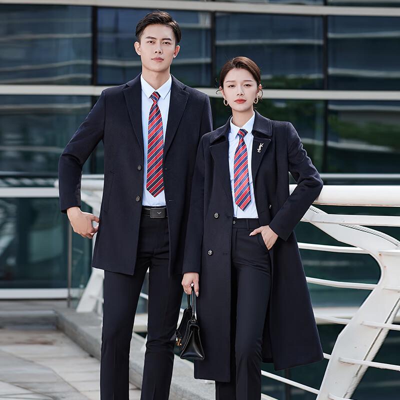 

Тимон Пальто профессиональное из смесовой шерсти темно-синего цвета 3XL