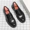 Fashion Luxury Men Business Officially Loafers Shoes Slip On Moccasins Man Party Dress Shoes Wedding Flats Formal Tassel Casual Shoes