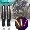 New Motorcycle 24LEDs High Bright Amber Turn Signal Indicator Light Front Rear White Day Running Light Flowing Red Brake Lamps