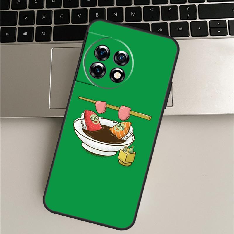 

Japanese Sushi Food Case For OnePlus Nord 5 CE 3 4 Lite N20 N30 OnePlus 15 R 13T 10T 9 Pro 11 12 13 12R 13R Cover OnePlus 10R